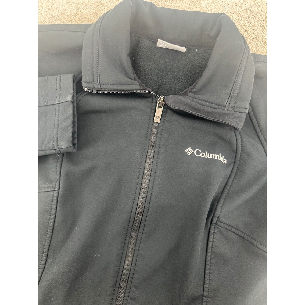 Columbia Sportswear Black Softshell Fleece Lined Jacket Women's Size Small